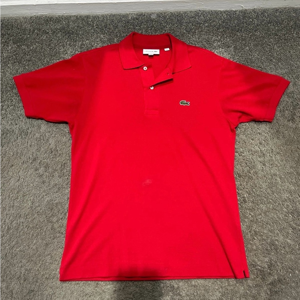 Lacoste Men's Vibrant Red Polo Shirt